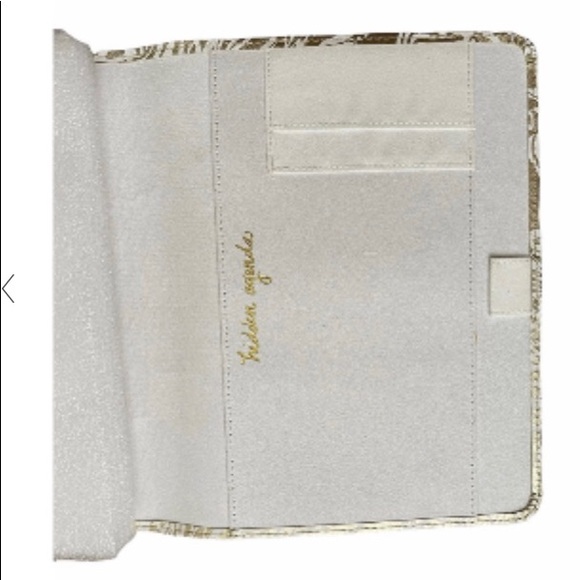 Lilly Pulitzer Agenda Cover NWT Palms Gold - Picture 2 of 11